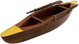 Mirtop Minimalistinė medinė valties dekoracija, 25 cm, jūrinio stiliaus interjerui