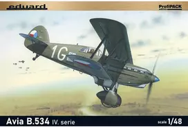 Eduard Avia B.534 IV serija plastikinis surenkamas lėktuvo modelis 1:48