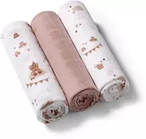 BabyOno vystyklai medvilniniai 3 vnt raudoni 348/18