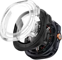 Tech-Protect DEFENSE 2-PACK SAMSUNG Samsung Galaxy WATCH ULTRA 2 2026 (47 MM) matinė juoda ir skaidri