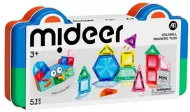Mideer MINI magnetinis konstruktorius metalinėje dėžutėje „Geometrija“ – 51 dalis