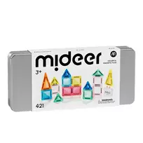Mideer MINI magnetinis konstruktorius metalinėje dėžutėje – 42 dalys