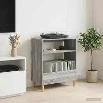 Plokštelių grotuvo stovas Pilka Sonoma 71 x 39,5 x 83 cm