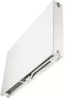 Thermrad radiatorius Super8 plan 22 1386W. A x P: 600x1600 mm su 8 čiaupais. Su galiniais dangteliais, grotelėmis, atramomis, oro sraigtu, kištuku.