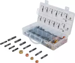 Bgs Technic Įsiurbimo ir išmetimo kolektoriaus smeigių ir veržlių rinkinys | M8 / M10 | 100 vnt. | BGS (74293)