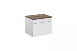 Pakabinama vonios spintelė su stalviršiu Comad Iconic White, 80 cm, balta