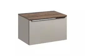 Pakabinama vonios spintelė su stalviršiu Comad Santa Fe Taupe, 80 cm, pilka