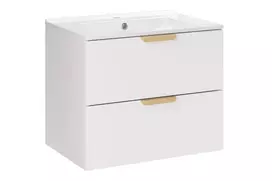 Pakabinama vonios spintelė su stalviršiu Comad Aster White 80 cm, balta
