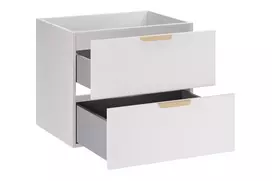 Pakabinama vonios spintelė po praustuvu Comad Aster White, 60 cm, balta