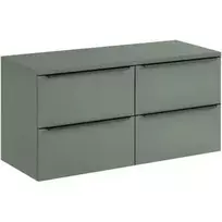 Vonios spintelių komplektas su stalviršiu Comad Sombra Green, 120 cm, žalia