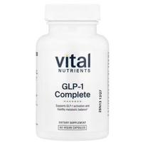 „Vital Nutrients“ „GLP-1 Complete“, atsparusis krakmolas ir probiotikų kompleksas – 60 veganiškų kapsulių