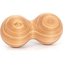 rollholz dvigubas masažo kamuoliukas, uosis, 10 cm