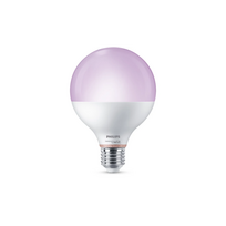 Philips Smart WFB 75W G95 822-65 RGB 1PF/6 | E27 | 11 W | Warm to cool white light | Bluetooth, Wi-Fi