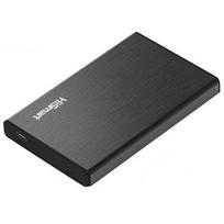 2.5" SATA HDD ir SSD išorinis dėklas USB 3.0 Type-C, juodas