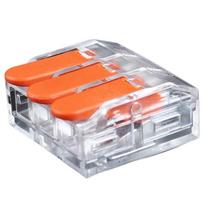 Laidų sujungimo gnybtai su svirtimis, 3x 0.5-6.0mm², 41A, 450V, 20 vnt.