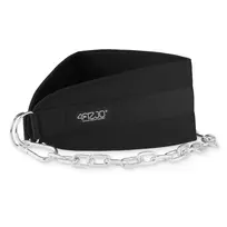 Svorio diržas su grandine 4FIZJO Dip Belt 100 cm, juodas