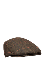 Barbour - Barbour Cheviot Flat Cap - Kepurė - Chaki spalva