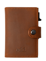Edd. - Rfid Leather/Alu Card Holder - Kortelių dėklas - Ruda