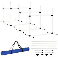 Agility treniruočių rinkinys, šunų dresavimo rinkinys 4 x kliūtys