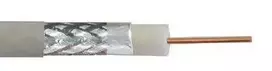 DIGITUS RG-6 koaksialinis kabelis, 1,05 mm Cu, 75 Ohm, ekranas (2 folijos sluoksniai + 77 % apvija), Eca, PVC, 305 m, baltas