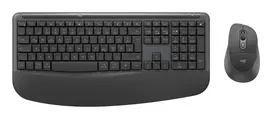 Logitech Signature Comfort Plus Combo MK880 for Business klaviatūra Pelė įskaityta Universalus USB + Bluetooth QWERTZ Vokiečių Grafitas
