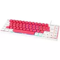 GAMIAC TKL69G SF Gaming klaviatūra, Kailh Red – balta/raudona