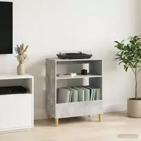 Plokštelių grotuvo stovas Betono pilka 71 x 39,5 x 83 cm