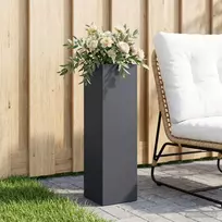 Sodo vazonas Antracito 20 x 20 x 75 cm Šaltai valcuotas plienas
