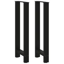 Baro stalo kojos, juodos, 2 vnt., 40x(100-101) cm, plienas