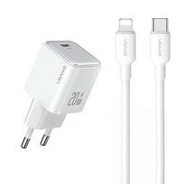USAMS Appearance. network. 1xUSB-C PD20W PD3.0 Fast Charging US-CC183 + USB-C/Lightning cable US-SJ610 white/white YX Series YXXLOGTC03
