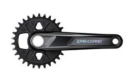 SHIMANO Deore FC-M6100-1 / 1x12 pavarų / 30T / 175 mm / priekinis žvaigždžių blokas su švaistikliais