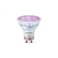 Philips Smart WFB 50W GLASS 922-65 RGB 2PF/6 | GU10 | 4.7 W | Full colour and warm to cool | Bluetooth, Wi-Fi