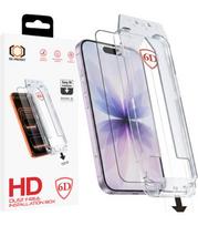 Apsauginis grūdintas stiklas Apple iPhone 16 Pro / 17 telefonui "Tel Protect Dust-Free Easy Fit Full Glue 6D"