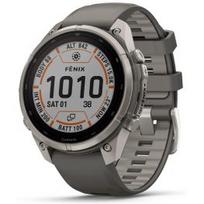 GARMIN Fenix 9 Pro 47mm Solar inReach, Titanium Pebble Gray/Silver Gray sportinis laikrodis 010-04338-01