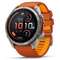 GARMIN Fenix 9 Pro 51mm AMOLED inReach, Titanium Autumn Orange/Spark sportinis laikrodis 010-04337-01