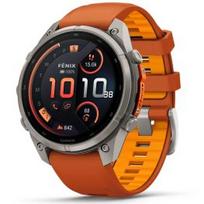 GARMIN Fenix 9 Pro 47mm AMOLED inReach, Titanium Autumn Orange/Spark sportinis laikrodis 010-04336-01