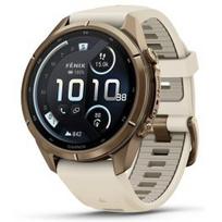 GARMIN Fenix 9 Pro 43mm AMOLED inReach, Gold Cream/Fog Gray sportinis laikrodis 010-04335-21