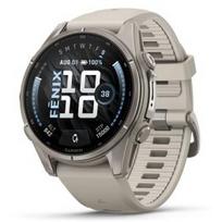 GARMIN Fenix 9 43mm AMOLED, Bare Titanium Fog Gray sportinis laikrodis 010-04761-01