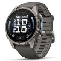 GARMIN Fenix 9 43mm AMOLED, Titanium Pebble gray sportinis laikrodis 010-04761-11