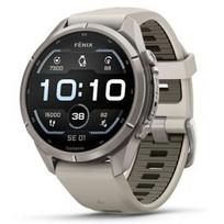 GARMIN Fenix 9 Pro 43mm AMOLED, Titanium Fog gray / Dark sandstone sportinis laikrodis 010-04335-86