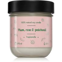 Tropicandle Plum, Rose & Patchouli kvapioji žvakė 170 ml