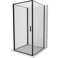 Mexen Exo-B 3S trijų sienelių dušo kabina, varstoma 90 x 90 cm, skaidri, juoda - 817-090-090-70-00-3S