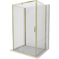 Mexen Exo-R 3S trijų sienelių varstoma dušo kabina 135 x 80 cm, permatoma, auksinė - 819-135-080-50-00-3S