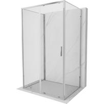 Mexen Exo-S 3S 3-jų sienelių stumdomų durų dušo kabina 160 x 95 cm, skaidri, chromuota - 8151-160-095-01-00-3S