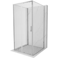 Mexen Exo-S 3S 3-jų sienelių stumdoma dušo kabina 120 x 120 cm, skaidri, chromuota - 8151-120-120-01-00-3S