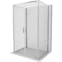 Mexen Exo-BR Duo 3S 3-jų sienelių dušo kabina atveriama 80 x 70 cm, permatoma, chromas - 8182-080-070-01-00-3S