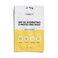 Breakout+aid Moisturizing and protective mask with vitamin E and panthenol, SPF 30 Drėkinamasis veido kremas