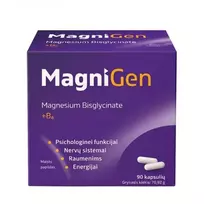 MAGNIGEN maisto papildas MAGNIO BISGLICINATAS, 90 kaps.