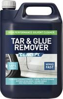 Concept Tar & Glue Remover — labai stiprus; atsargiai naudoti prie valstybinių numerių, 5 l