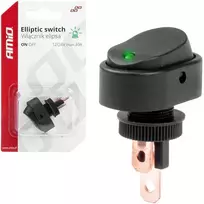 Elipsinis jungiklis su foniniu apšvietimu 12v 24v amio-03087